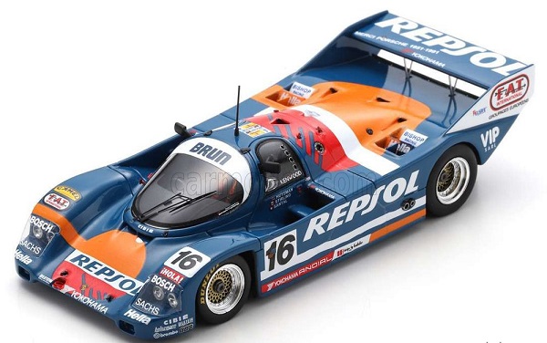 Модель 1:43 Porsche 962C 3.2l Turbo Team Repsol Brun Motorsport №16 24h Le Mans 1991 (H.Huysman - R.Stirling - B.Santal)