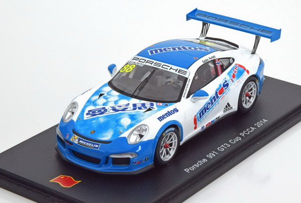 Модель 1:43 Porsche 911 (991) GT3 Cup №88, PCCA 2014 Mentos Perfetti