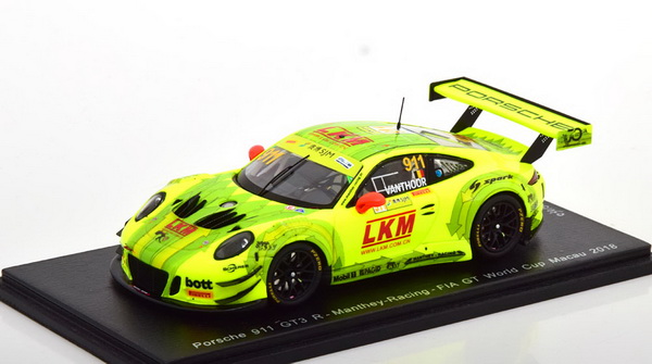 Модель 1:43 Porsche 911 (991) GT3 R №911, FIA GT World Cup Macau 2018 Vanthoor/Laurens