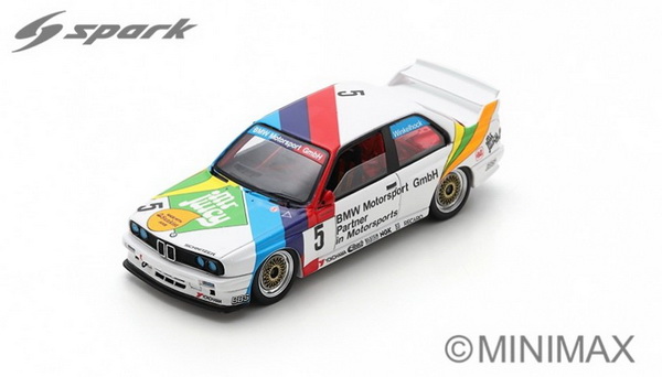 Модель 1:43 BMW 3-series (E30) Team Schnitzer N 5 3rd Race Guia Macau 1991 J.Winkelhock - White Blue Red