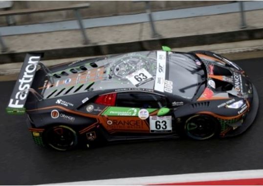 Модель 1:43 Lamborghini Huracán GT3 Evo №63 Orange 1 FFF Racing Team 24h Spa