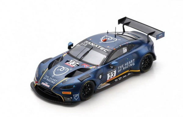 Aston Martin Vantage AMR GT3 №23 Team Heart Of Racing Tf Sport 24h Spa (R.Gunn - A.Riberas - C.Eastwood) SB521 Модель 1:43