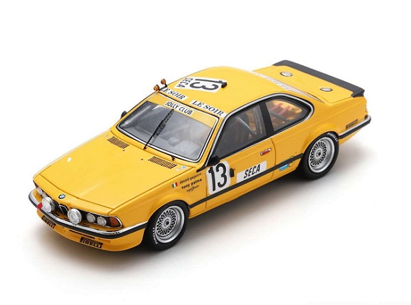 Модель 1:43 BMW - 6-Series 635 Csi Team Jolly Club Istria N 3 24h Spa 1986 Daniele Gasparri - Tony Palma - Spiffero - Yellow
