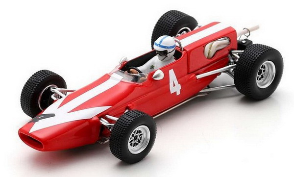 Модель 1:43 Lola - F2 T100 №4 Winner Limbourg GP - 1967 - J.Surtees - Red White