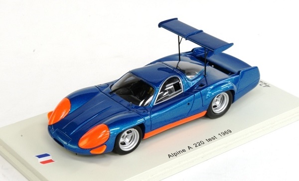 alpine a220 testcar 1969 blau limited edition 500 pcs. SF025 Модель 1:43