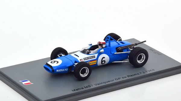 Matra MS7 №6 Winnr F2 GP Reims (Jackie Stewart) SF105 Модель 1:43