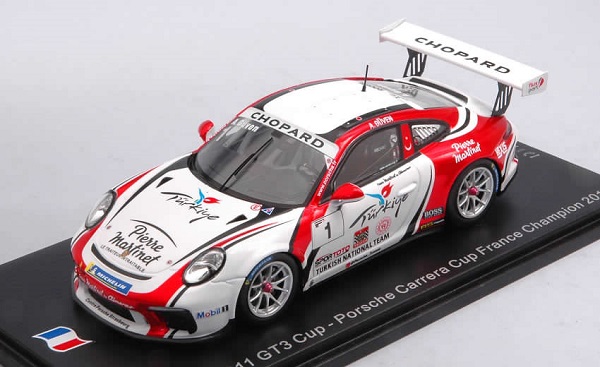 Porsche Carrera Cup France №1 Champion (Ayhancan Guven) SF108 Модель 1:43