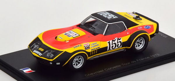 Chevrolet Corvette C3 #155 Tour De France 1970 Greder - Perramond SF283 Модель 1:43
