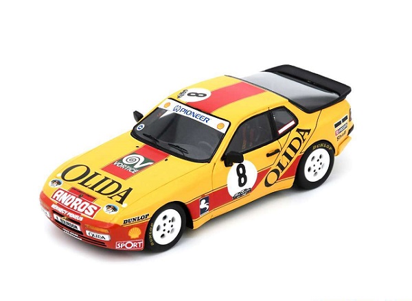 Модель 1:43 Porsche - 944 Turbo N 8 Cup Champion France - 1988 -  Andre Bourdon - Yellow Red