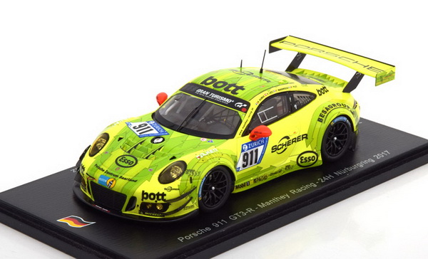 Модель 1:43 Porsche 911 991-2 GT3 R Manthey Racing №911 Nurburgring (Romain Dumas - F.MAKOWEICKI - Patrick Pilet - R.LIETZ)