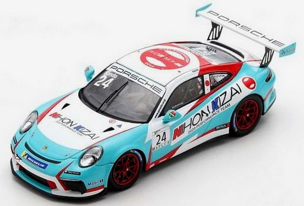 Porsche 911 GT3 Cup №24 Carrera Cup Japan (Tsubasa Kondo) (L.E.300pcs) SJ099 Модель 1:43