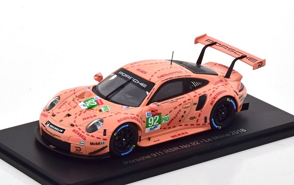 Porsche 911 RSR №92 «Pink Pig» Winner LMGTE-Pro 24h Le Mans (Christensen - Estre - Vanthoor) SPR92664 Модель 1:43