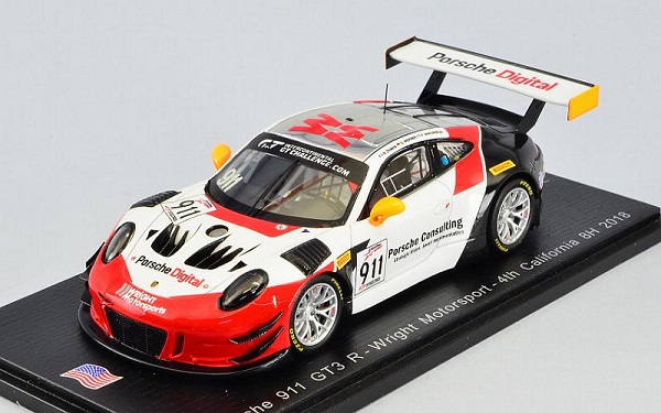 Porsche 911 GT3 №911 8h California (Romain Dumas - Frederic Makowiecki - Werner) US064 Модель 1:43