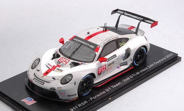 Модель 1:43 Porsche 911 RSR #912 Porsche GT Team 2nd GTLM class 24H Daytona 2020