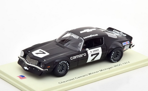 Chevrolet Camaro №7 Winner IROC Michigan (Bobby Unser) (L.E.500pcs) US171 Модель 1:43
