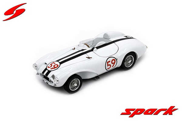 aston martin db3s spider n 59 winner 6h cotati - 1957 - b.oker - b.drake - white US304 Модель 1:43