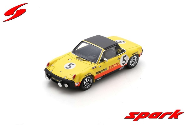 Модель 1:43 Porsche 914/6 N 5 24h Daytona - 1971 - J.Duval - G.Nicholas - B.Bailey - Yellow Red Black