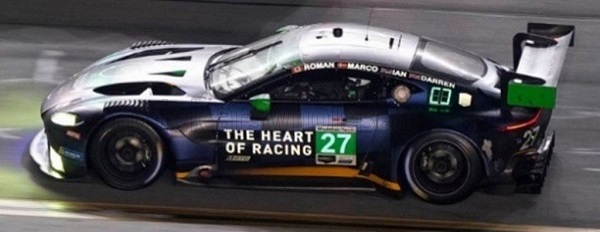 Модель 1:43 Aston Martin Vantage Amr GT3 Tean Heart Of Racing N 27 Winner Gtd Class 24h Daytona 2023 R.De Angelis - M.Sorensen - I.James