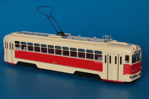 1948/54 Трамвай МТВ-82 Москва (Серия 1242-1399; 2250-2408) - парковая окраска после 1966 г. (серия 75 экз.) SPTC103.01-1 Модель 1:43