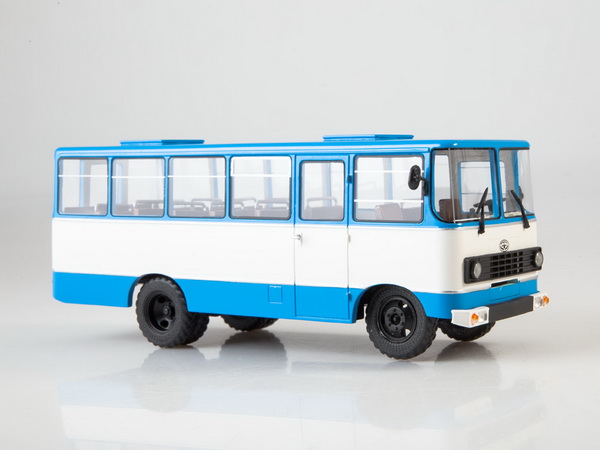 Штабной автобус Прогресс-35, голубой / белый 0072MP Модель 1:43