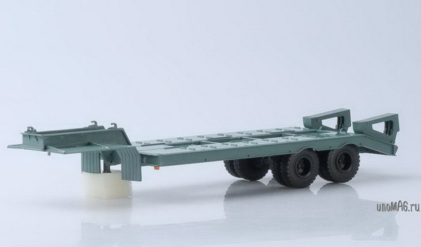 Модель 1:43 ЧМЗАП-5523 п/прицеп-тяжеловоз - бледно-зелёный