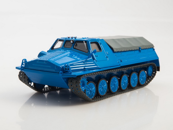 ГТ-Т Гусеничный Транспортёр-Тягач - синий 103030 Модель 1:43