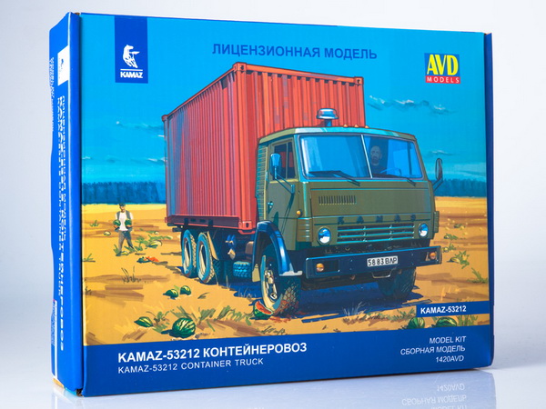 КамАЗ-53212 контейнеровоз (сборная модель kit) 1420AVD Модель 1:43