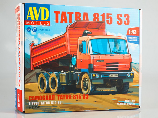 tatra 815 s3 (самосвал) (сборная модель kit) 1432AVD Модель 1:43