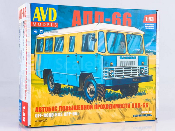Модель 1:43 АПП-66 Автобус Повышенной Проходимости (сборная модель KIT)