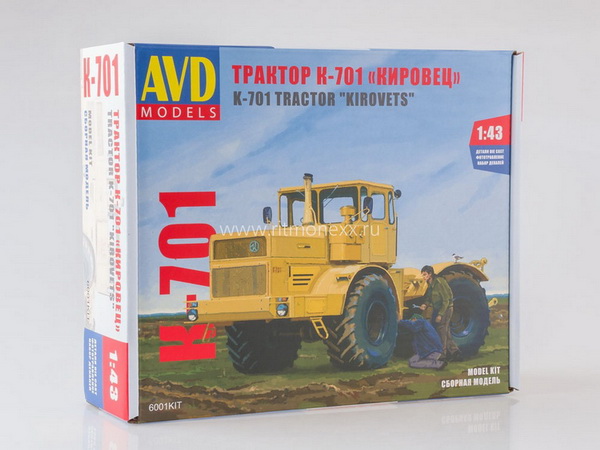 «Кировец» k-701 трактор (сборная модель kit) 6001KIT Модель 1:43