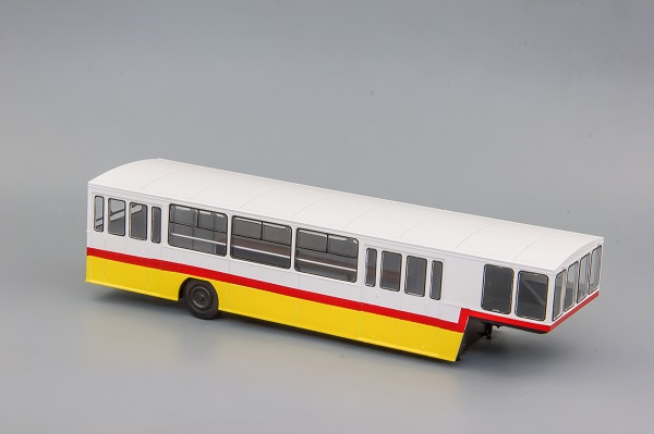 Модель 1:43 АППА-4 п/прицеп Автопоезд Пассажирский Перронный Аэропортовый - жёлтый/красный/белый