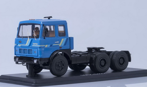 Модель 1:43 Модель 6422 седельный тягач (ранний) откидывающаяся кабина - синий