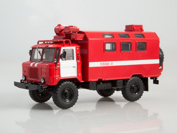 Кунг К-66 пожарный, красный SSM1191 Модель 1:43
