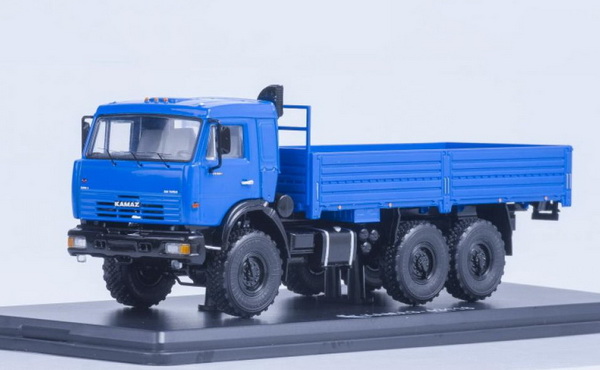 Модель 1:43 КамАЗ-43118 6х6 (бортовой) - синий