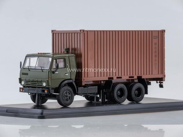 КамAЗ-53212 с 20-футовым контейнером SSM1281 Модель 1:43