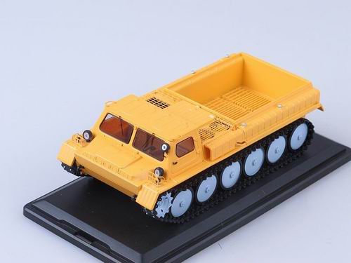 ГТ-СМ Гусеничный Транспортёр-Снегоболотоход (открытый) - оранжевый SSM3002 Модель 1:43