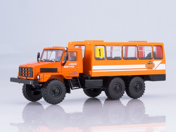 Модель 1:43 4322 Вахтовый автобус - оранжевый