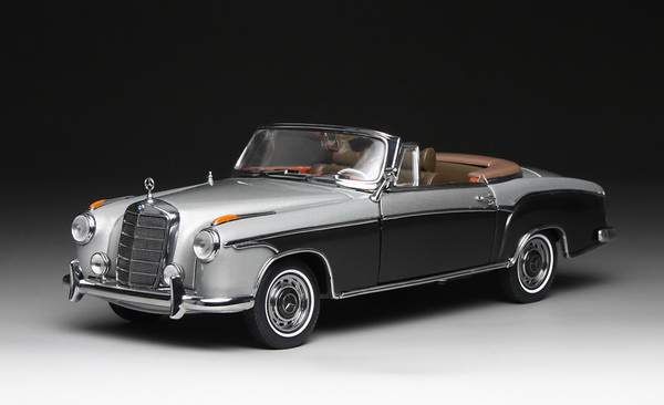 Модель 1:18 Mercedes-Benz 220 SE Cabriolet - 1960 - Grey / Dark Grey