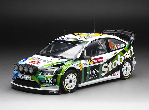 Ford Focus RS WRC07 - #46 V.Rossi/C.Cassina - 2008 Wales Rally GB SS3939 Модель 1:18