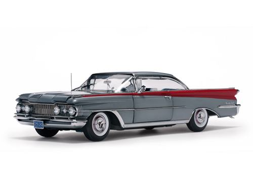 Модель 1:18 Oldsmobile 98 Hardtop - Silver Mist/Cardinal Red 1959