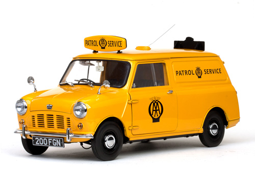 Модель 1:12 Austin Mini AA Patrol Service Van - yellow