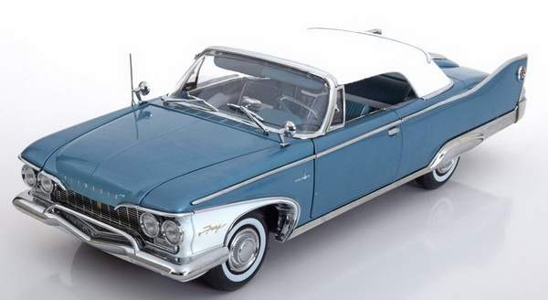 Модель 1:18 Plymouth Fury Convertible Closed - blue/white