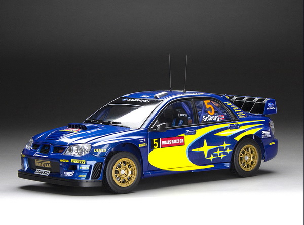 Модель 1:18 Subaru Impreza WRC06 - #5 P.Solberg/P.Mills - 3th Wales Rally GB 2006