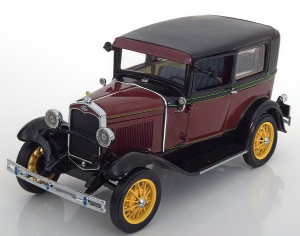 Модель 1:18 Ford Model A Tudor 1931 - dark red/black