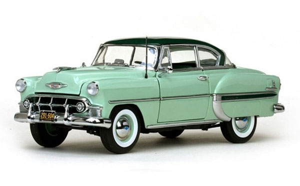 chevrolet bel air hard top coupe 1953 - woodland green SS1604 Модель 1:18