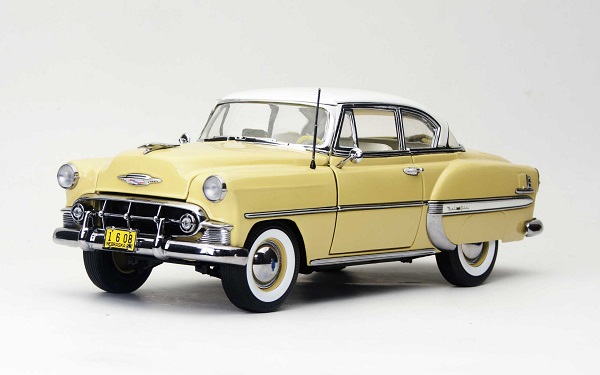CHEVROLET - BEL AIR COUPE 1953 YELLOW WHITE