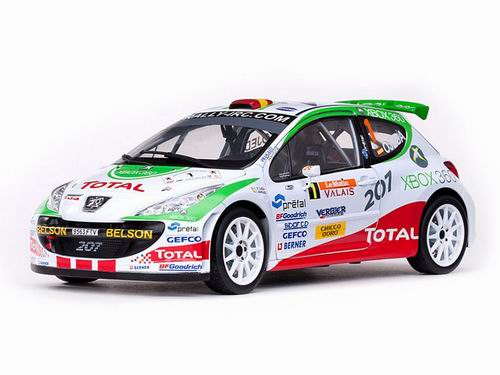 Модель 1:18 Peugeot 207 S2000 №1 2nd Rally International du Valais (Enrique Garcia Ojeda - Jordi Barrabes)