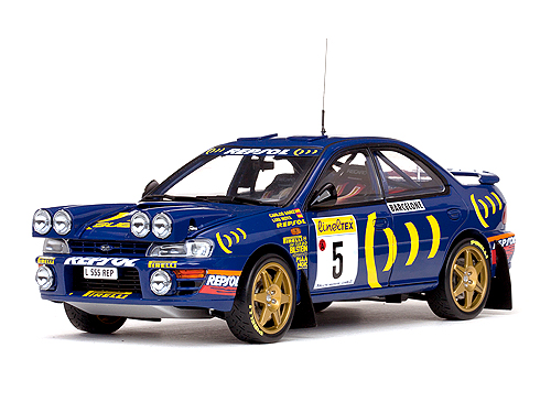 Модель 1:18 Subaru Impreza №5 «555» Winner Rallye Monte-Carlo (Carlos Sainz - Louis Moya)