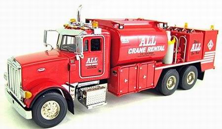 all crane rental - pete 379 w/fuel - lube - red 2041-ALLR Модель 1:50