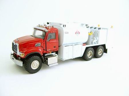 mack granite w/elliott fuel and lube - red/white 2100-RW Модель 1:50